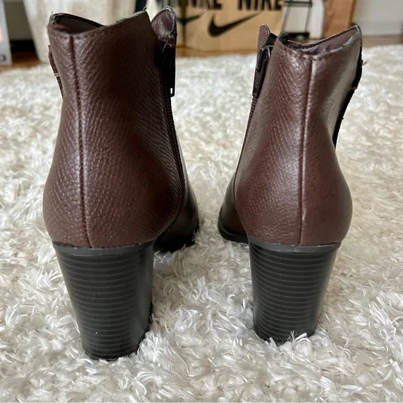 Sun + Stone Dark Brown Ankle Booties - Picture 4 of 7